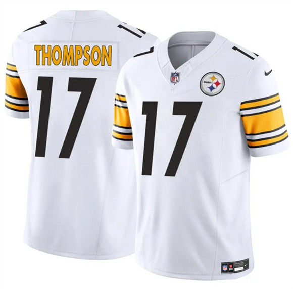 Men's Pittsburgh Steelers #17 Skylar Thompson White 2025 F.U.S.E. Vapor Limited Football Stitched Jersey
