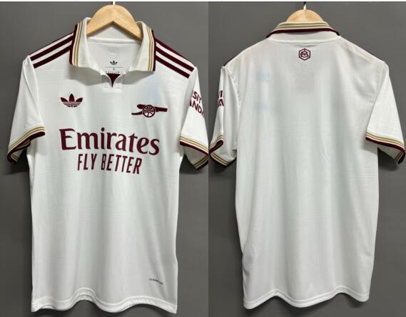 Men's Arsenal 2025-26 Blank third White AAA jersey