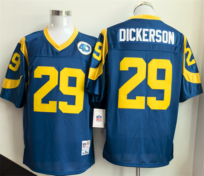 Men's Los Angeles Rams #29 Eric Dickerson Royal Throwback Football Stitched Jersey