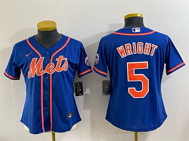 Youth New York Mets #5 David Wright Royal Cool Base Stitched Baseball Jersey