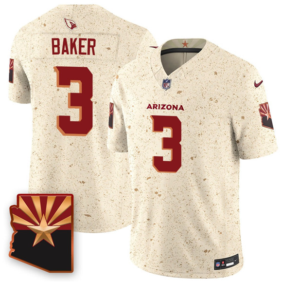 Men's Arizona Cardinals #3 Budda Baker 2025 F.U.S.E. “Rivalries” Vapor Untouchable Limited Football Stitched Jersey