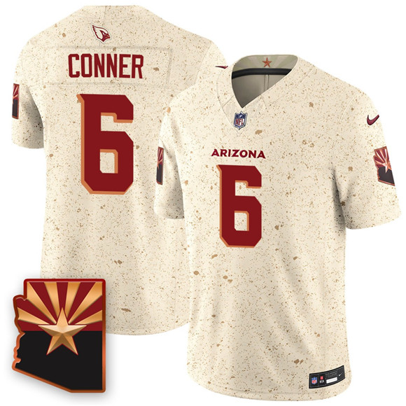 Men's Arizona Cardinals #6 James Conner 2025 F.U.S.E. “Rivalries” Vapor Untouchable Limited Football Stitched Jersey