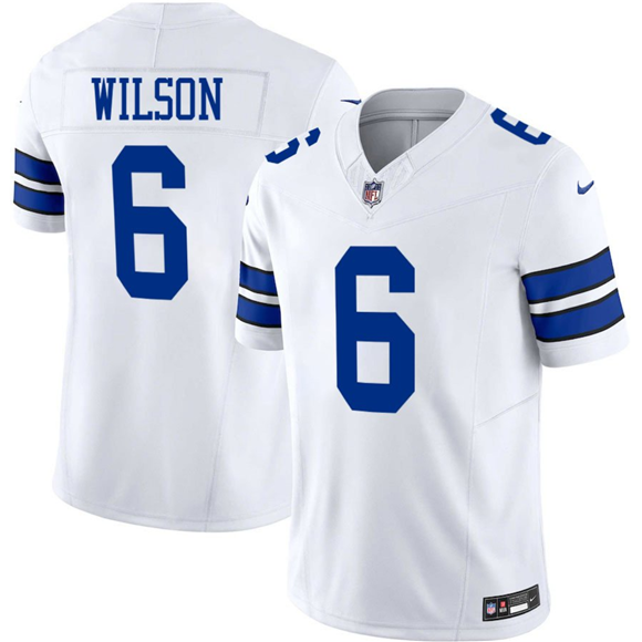 Men's Dallas Cowboys #6 Donovan Wilson White 2025 F.U.S.E Vapor Untouchable Limited Football Stitched Jersey