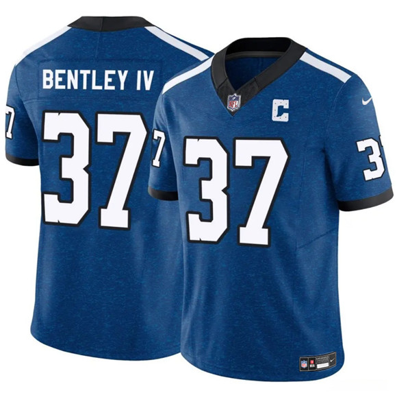 Men's Indianapolis Colts #37 Ulysses Bentley IV Blue 2025 F.U.S.E. Throwback Vapor Limited Football Stitched Jersey