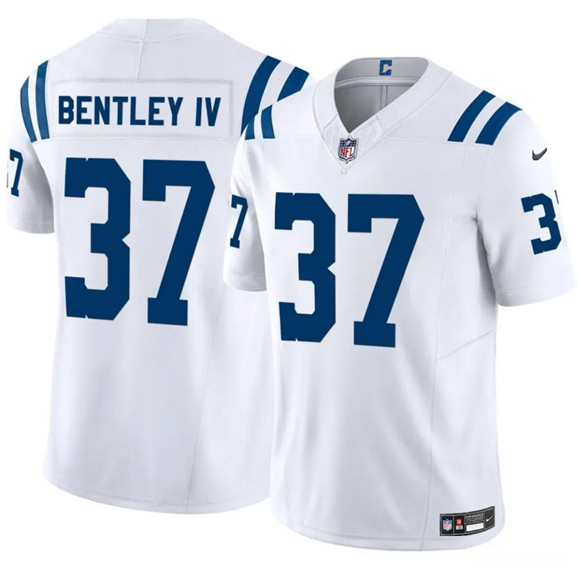 Men's Indianapolis Colts #37 Ulysses Bentley IV White 2025 F.U.S.E. Vapor Limited Football Stitched Jersey