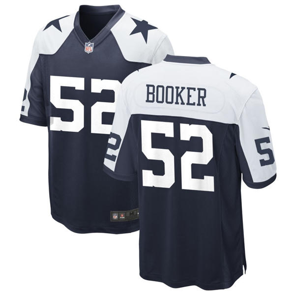Mens Dallas Cowboys #52 Tyler Booker Nike Navy Alternate Vapor F.U.S.E. Limited Jersey
