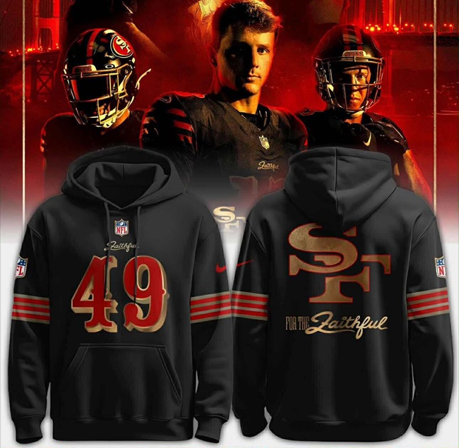 Men's San Francisco 49ers Black 2025 “Rivalries” Pullover Hoodie