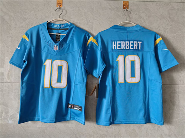Women's Los Angeles Chargers #10 Justin Herbert Blue 2025 F.U.S.E. Alternate Vapor Limited Football Stitched Jersey(Run Small)