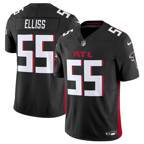 Men's Atlanta Falcons #55 Kaden Elliss Black 2025 F.U.S.E. Vapor Untouchable Limited Football Stitched Jersey