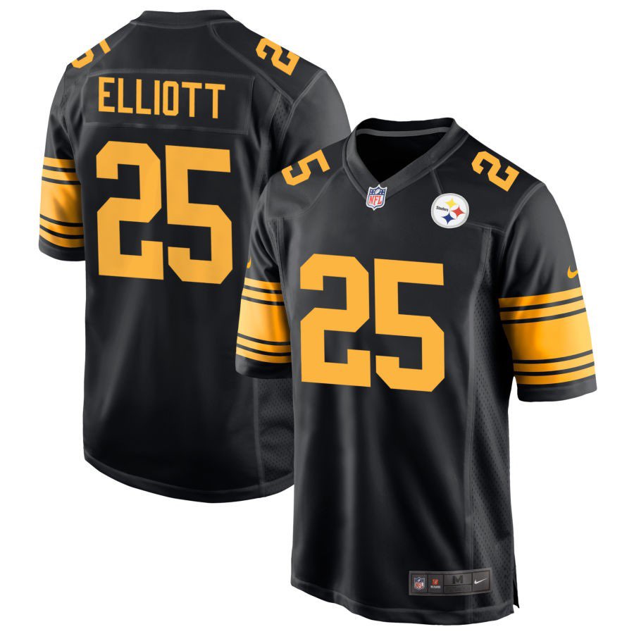 Men's Pittsburgh Steelers ＃25 DeShon Elliott Black Color Rush Vapor Untouchable Limited Stitched Jersey
