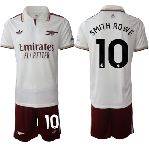 Men's Arsenal #10 SMITH ROWE 2025-26 Away 2nd Suit Soccer Jerseys