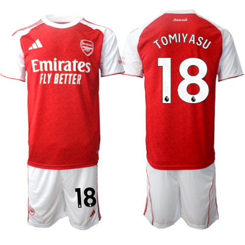 Men's Arsenal #18 TOMIYASU 2025-26 home Suit Soccer Jerseys