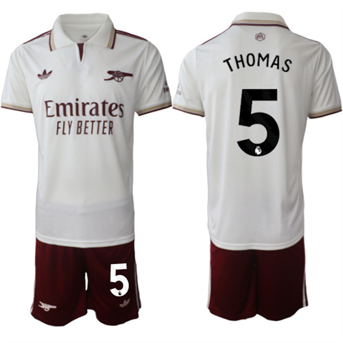 Men's Arsenal #5 THOMAS 2025-26 Away 2nd Suit Soccer Jerseys