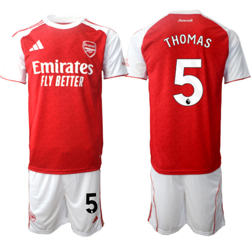 Men's Arsenal #5 THOMAS 2025-26 home Suit Soccer Jerseys