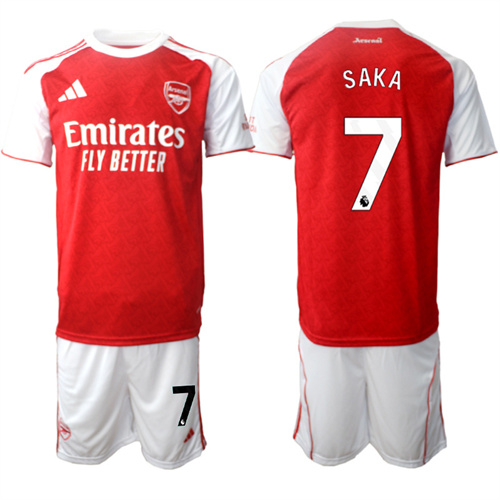 Men's Arsenal #7 SAKA 2025-26 home Suit Soccer Jerseys