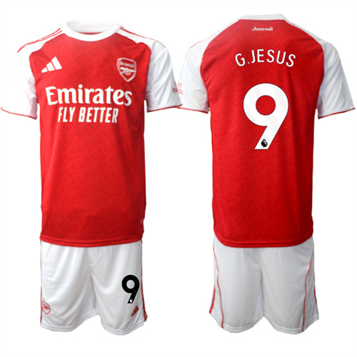Men's Arsenal #9 G.JESUS 2025-26 home Suit Soccer Jerseys
