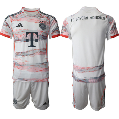 Men's Bayern München Blank 2025-26 away Suit Soccer Jerseys