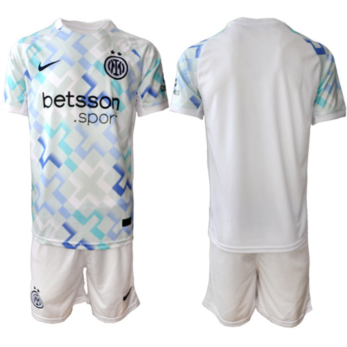 Men's Internazionale Blank 2025-26 away Suit Soccer Jerseys