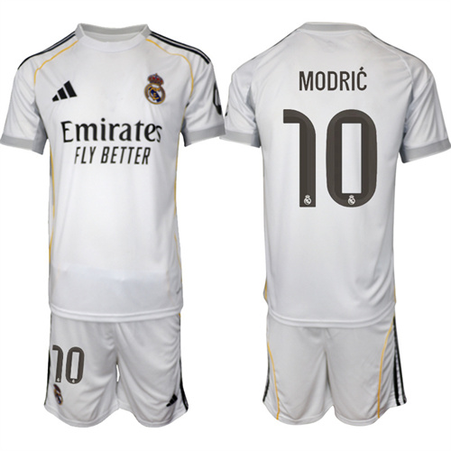 Men's Real Madrid #10 MODRIC 2025-26 home Suit Soccer Jerseys