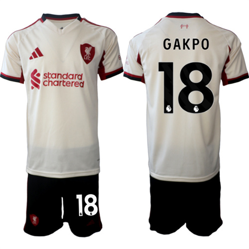 Men's Liverpool #18 GAKPO  2025-26 away Suit Soccer Jerseys