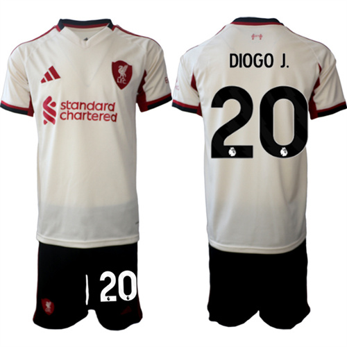 Men's Liverpool #20 DIOGO J. 2025-26 away Suit Soccer Jerseys