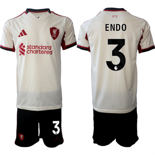 Men's Liverpool #3 ENDO 2025-26 away Suit Soccer Jerseys