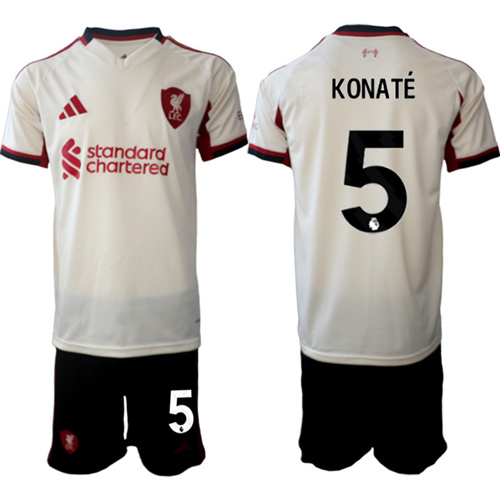 Men's Liverpool #5 KONATE 2025-26 away Suit Soccer Jerseys