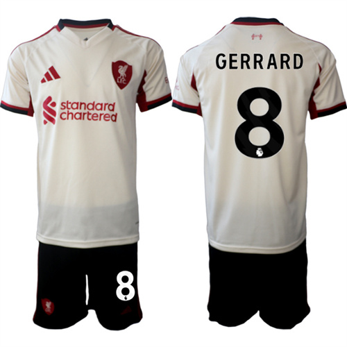 Men's Liverpool #8 GERRARD 2025-26 away Suit Soccer Jerseys