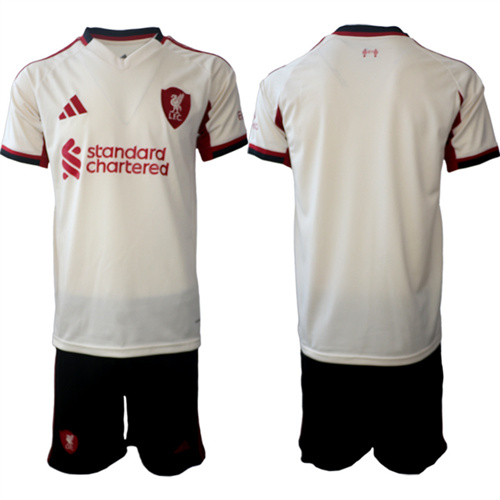 Men's Liverpool Blank 2025-26 away Suit Soccer Jerseys