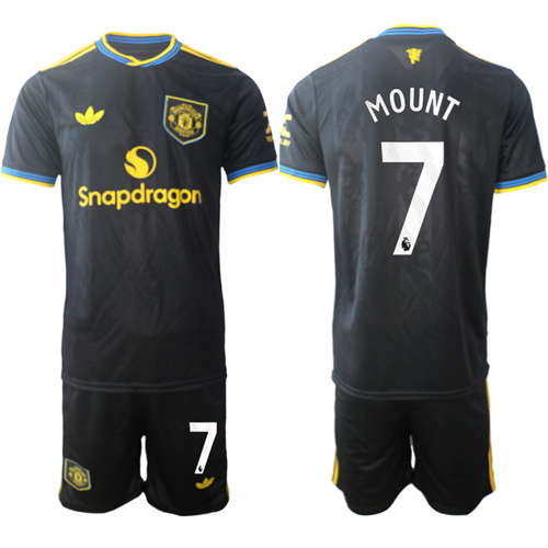 Men's Manchester United #7 MOUNT 2025-26 Away 2nd Suit Soccer Jerseys