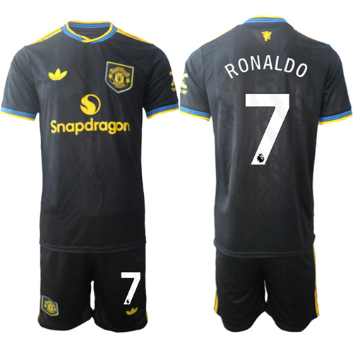 Men's Manchester United #7 RONALDO 2025-26 Away 2nd Suit Soccer Jerseys