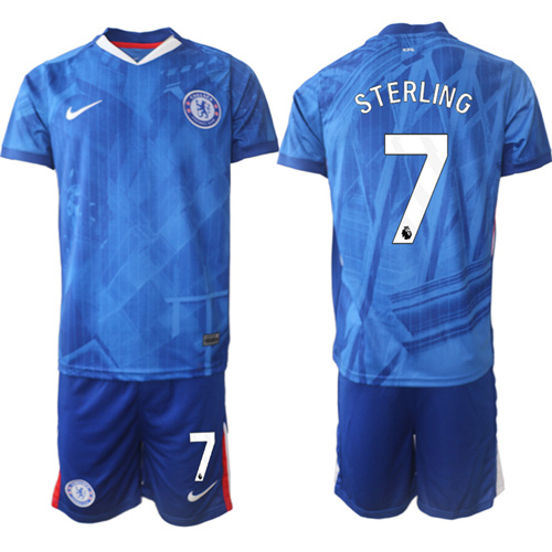 Men's Chelsea FC #7 STERLING 2025-26 home Suit Soccer Jerseys