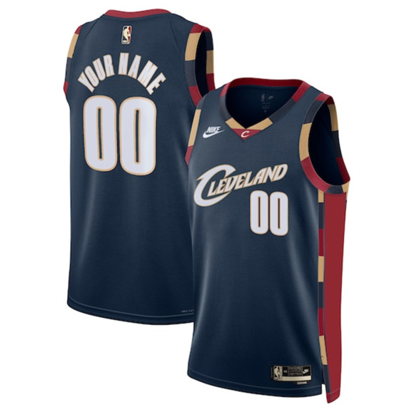 Men's Cleveland Cavaliers Active Player Custom Navy 2025 Classic Edition Stitched Jersey