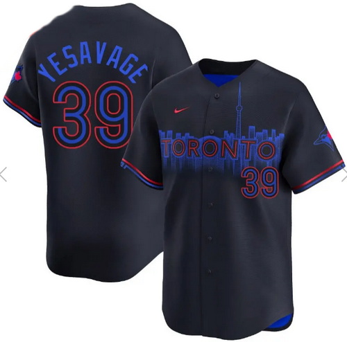 Men's Toronto Blue Jays #39 YESAVAGE Nike City Connect Limited Jersey