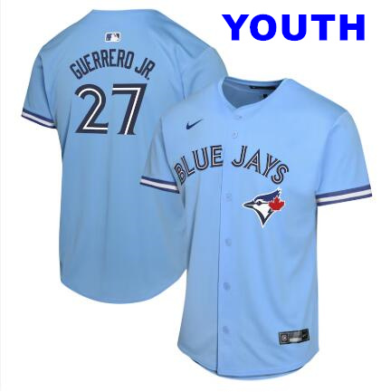 Youth Vladimir Guerrero Jr. Powder Blue Toronto Blue Jays #27 Alternate Player Game Nike Jersey