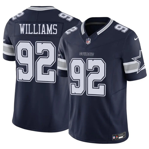 Men's Dallas Cowboys #92 Quinnen Williams Navy 2025 F.U.S.E Vapor Untouchable Limited Football Stitched Jersey