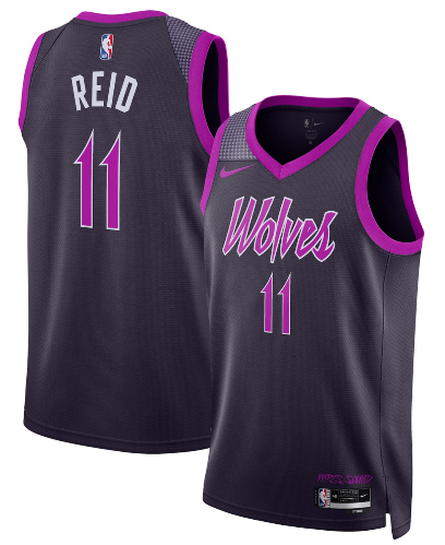 Men's Minnesota Timberwolves #11 Naz Reid Purple 2025-26 City Edition Stitched Basketball Jersey