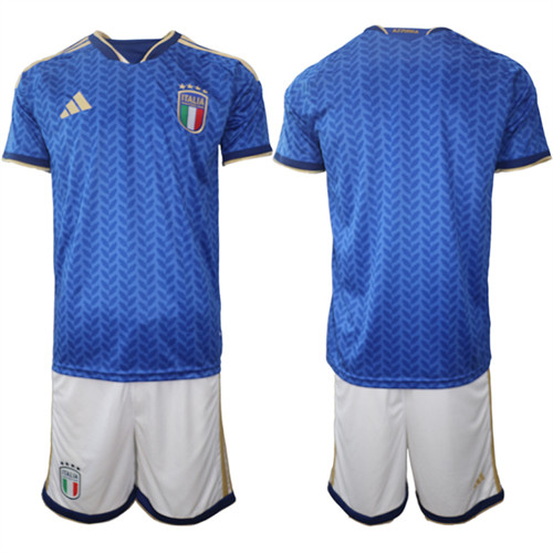 Men's Italy Blank National Team FIFA x World Cup 2026 Home Blue On Field Jerseys