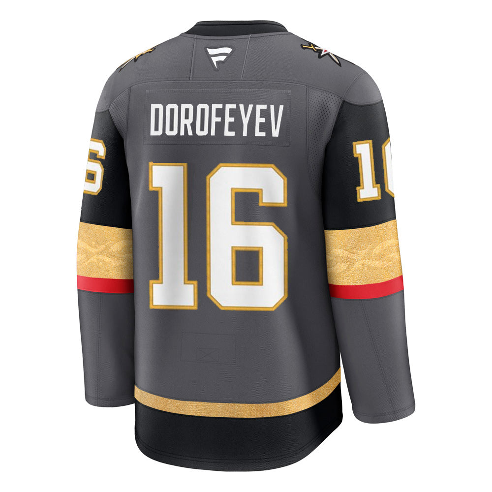 Men's Vegas Golden Knights #16 Pavel Dorofeyev Gray Authentic Jersey