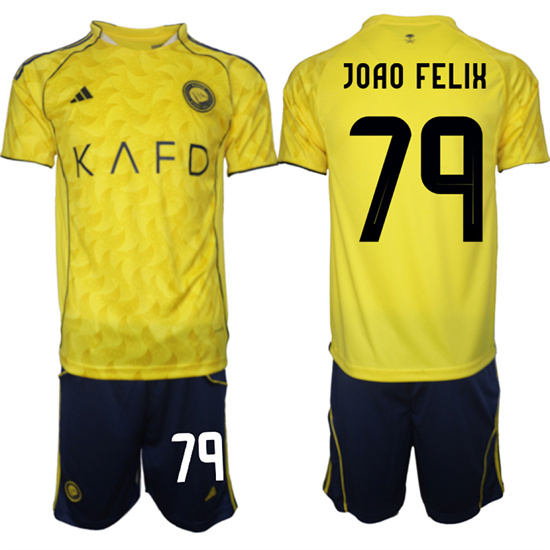 Men's Al Nassr #79 JOAO FELIX home 2025-26 Suit Soccer Jerseys