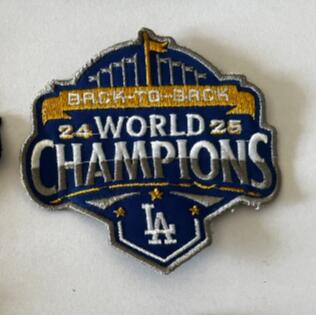 2025 Dodgers back to back World Champions Patch