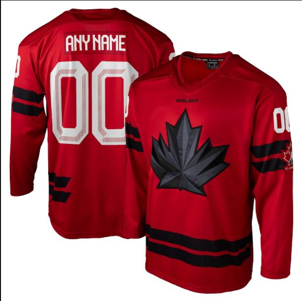 Men's Canada Hockey Custom Red 2026 Stitched Hockey Jersey