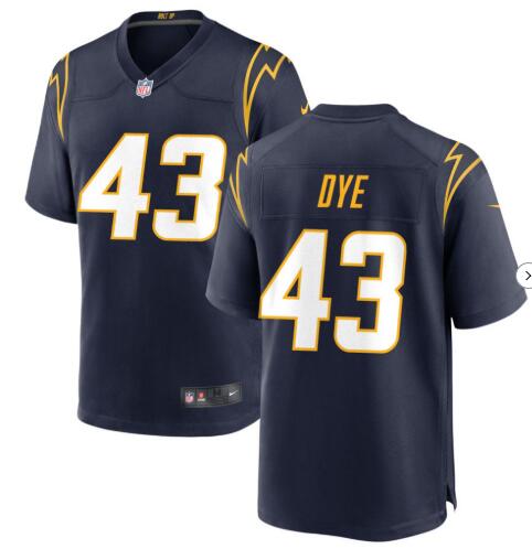Men's Los Angeles Chargers #43 Troy Dye Alternate Charger Navy Blue Game Jersey
