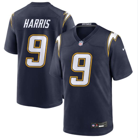 Men's Nike Ladd McConkey #9 Tre Harris Chargers Alternate Super Chargers Game Player Jersey