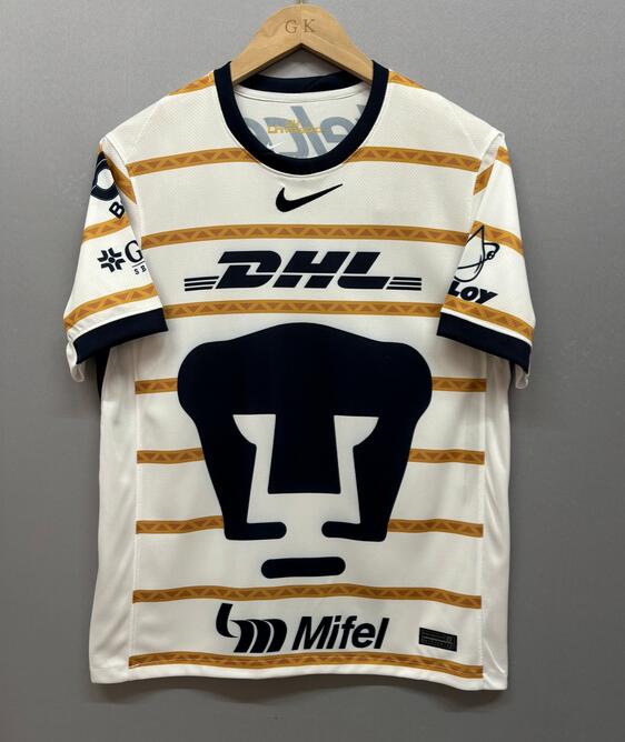 Men's PUM UNAM 2024-25 Home Sail Obsidian Club Gold Soccer Jersey