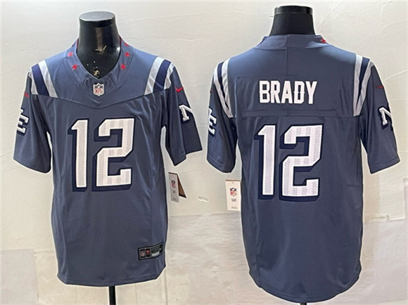 Men's New England Patriots #12 Tom Brady 2025 F.U.S.E. “Rivalries” Vapor Limited Football Stitched Jersey