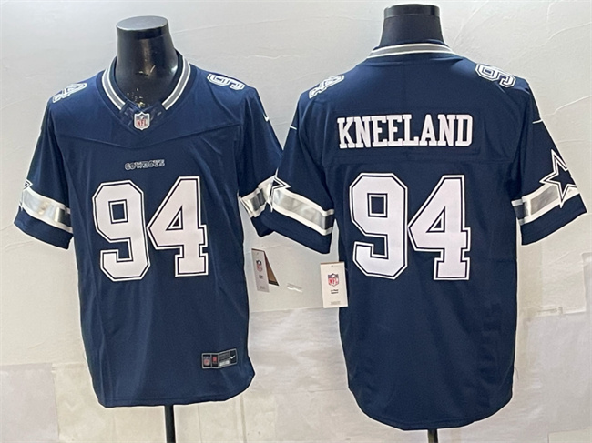 Men's Dallas Cowboys #94 Marshawn Kneeland Navy F.U.S.E. Vapor Limited Stitched Football Jersey