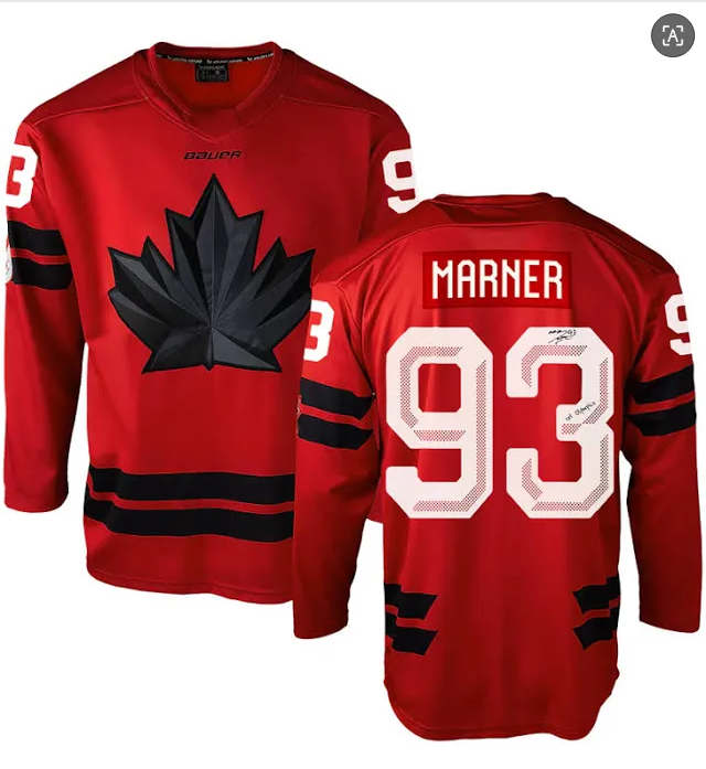Men's Canada Hockey #93 Mitch Marner Red 2026 Olympics Stitched Jersey