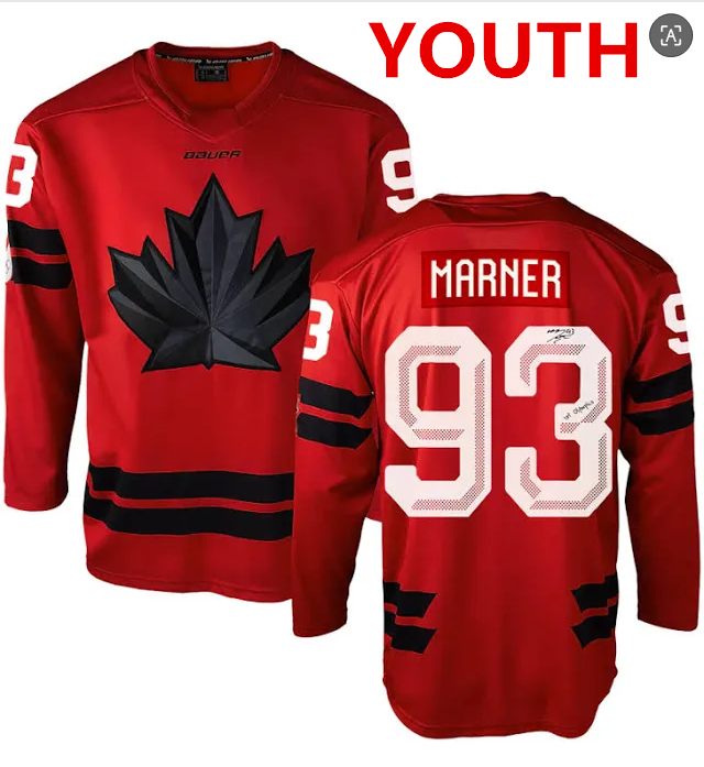 Youth Canada Hockey #93 Mitch Marner Red 2026 Olympics Stitched Jersey
