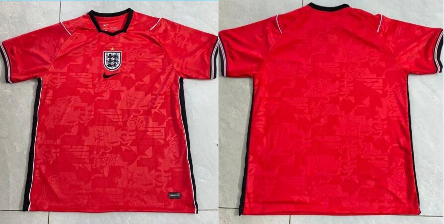 Men's England Blank Or Custom 2026 World Cup Away Red Nike Shirt Jersey